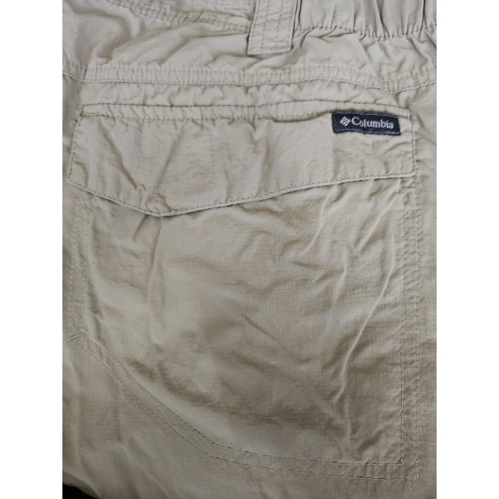 Columbia Men's Size 42x32 Convertible Omni-Shade Cargo Hiking Pants (40x28.5)